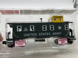 Menards 275-9436 US Army military caboose lit O SCALE NEW