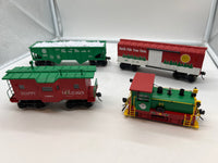 K-Line k-1514 Christmas Plymouth Freight Train Set Holiday Hauler O SCALE Like New