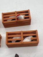 LGB Chickens Scenery/ Accessories 12 pieces G SCALE Like New No Box