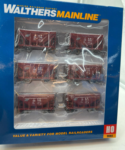 Walthers 910-58154 Chicago & North Western 24' Michigan Taconite Ore Car Pack (6 Cars) HO SCALE NEW