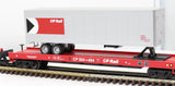 MTH Premier 20-98142 CP Rail Flat Car W/Trailer O SCALE Like New