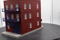 MTH Railking 30-90282 Keystone Bakery 3-Story City Building w/Fire Escape & Blinking Sign O SCALE NEW