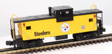 MTH 30-4127C NFL Steelers Extended Vision Caboose O Scale Like New