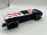 Lionel 6-26777 American flag patriotic boxcar with lights 2001 O SCALE NEW