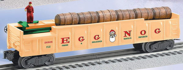 Lionel 6-26808 Christmas Egg Nog Barrel Car O SCALE NEW