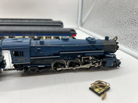 Rivarossi RR1256-6911 Central New Jersey CNJ Blue Comet 4-6-2 Heavy Pacific Engine & Pack B 4 Passenger Car Set HO SCALE Used Excellent Damaged Box