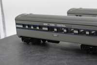 MTH Railking 30-6024 New York Central 2-Car O-27 Streamlined Combo/Diner Set O SCALE Used Excellent Damaged Box