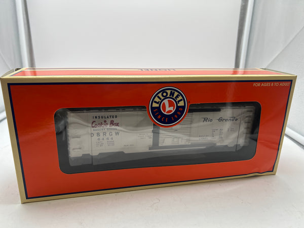 Lionel 6-39244 Denver & Rio Grande Boxcar #6464 cookie box O SCALE NEW