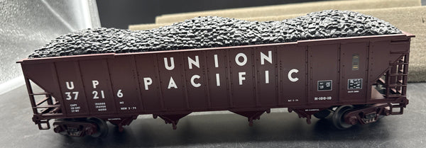 MTH Premier 20-97403 Union Pacific UP 4-Bay Hopper Car O SCALE Like New