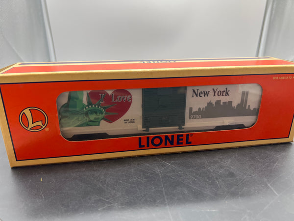 Lionel 6-19949 I love New York boxcar #9700 O SCALE NEW