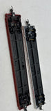 HO Scale HO211 Set of 2 FLATCARS  kadee couplers  Used Excellent No Box