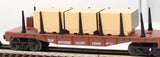 Lionel 6-16386 SOUTHERN PACIFIC Flatcar with Wood Load Mainline O Scale Used
