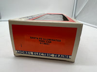 Lionel 6-19651 Santa Fe illuminated tool car. O SCALE Like New