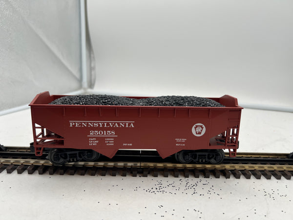 MTH Premier 20-90326C Pennsylvania O Scale Premier 2-Bay Offset Hopper Car Used Excellent