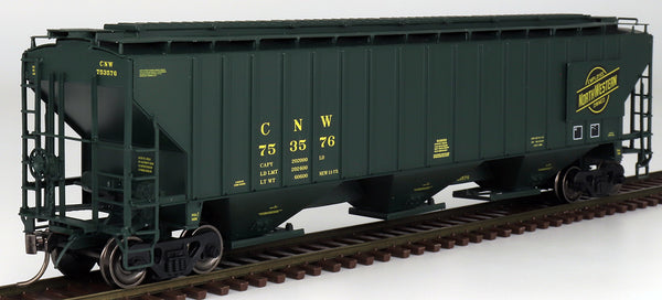 InterMountain 453120-01 Chicago Northwestern CNW PS 4750 Cu Ft 3 bay rib sided hopper 173009 HO SCALE NEW