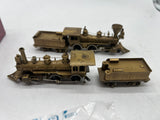United Scale Models Brass Model Train - PFM Golden Spike Centennial 4-4-0 Set CP Jupiter - UP #119 - Unpainted HO Scale   Like New