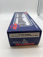 Atlas 0632-2  52 6 Conrail Gondola  3 Rail O SCALE Like New