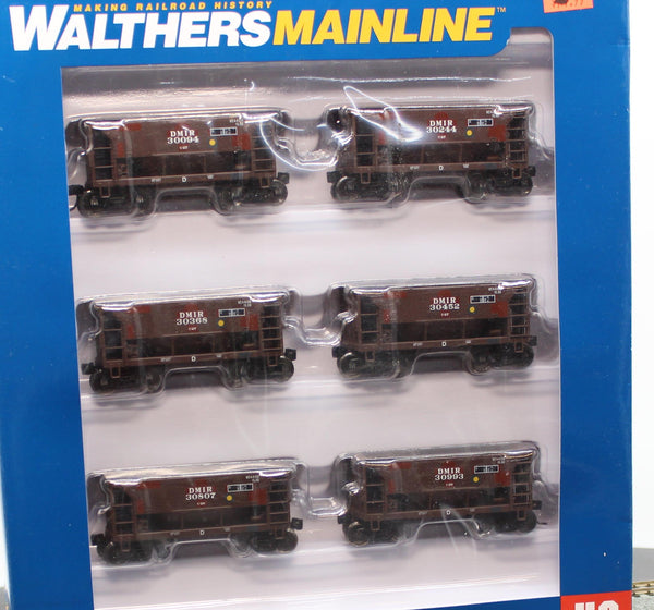 Walthers 910-58004 DULUTH, MISABE & IRON RANGE 24' Minnesota Ore Car 6-Pack Mainline #30094, #30244, #30368, #30452, #30807, #30993 HO Scale NEW