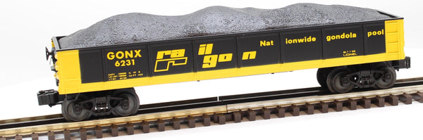Lionel 6-6231 Railgon Gondola 6231 w Coal Load O SCALE Used Damaged Box