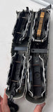 Marx Vintage Postwar Santa Fe Train Set -- 1095 AA, 2 x 3152 Passenger Cars, 3197 Observation car O SCALE Used No Box as is final sale
