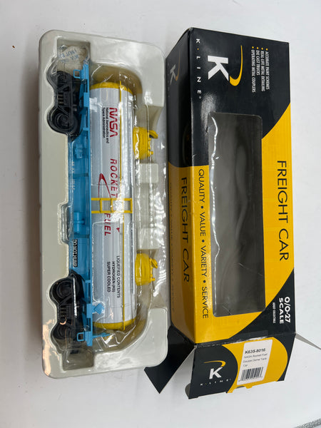 K-Line k635-8016 NASA ROCKET FUEL Double Dome Tank Car O SCALE NEW