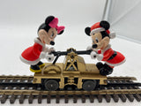 Lionel 6-18433 Mickey and Minnie Christmas handcar O SCALE Like New