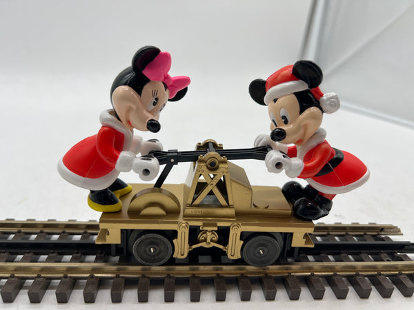 Lionel 6-18433 Mickey and Minnie Christmas handcar O SCALE Like New