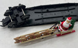 Lionel 6-26667 Flatcar with Santa's Sleigh Christmas O SCALE Like New
