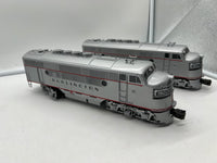 Lionel 6-38597 BURLINGTON LEGACY SCALE F-3 A-A DIESELS (PWR #9962-A & DMY #9962-C) O SCALE Used Excellent limited