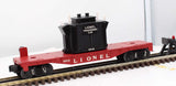 Lionel 6818 Lionel O27 Flat Car w/Flat Car and Transformer (Reproduction) O SCALE Like New