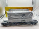 MTH Railking 30-7051a CSX RailKing Husky Stack Car Scale O SCALE NEW