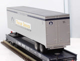 MTH 20-98115 BALTIMORE & OHIO Flatcar w/ 48' Trailer Premier O Scale Like New
