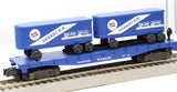 American Flyer 6-48502 Wabash flat Car with Trailers S SCALE Like New