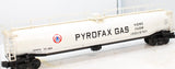 MTH 20-96007 PYROFAX GAS 33K Gallon Tank Car Premier O Scale Used