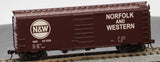 Walthers 910-2358 NORFOLK & WESTERN PS-1 Boxcar Mainline Boxcar Red #53538 HO Scale Like New