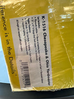 K-Line k-1516 Chesapeake & Ohio YardmasterTrain Set O-27 O SCALE NEW