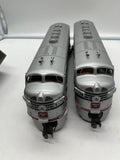 Lionel 6-38597 BURLINGTON LEGACY SCALE F-3 A-A DIESELS (PWR #9962-A & DMY #9962-C) O SCALE Used Excellent limited