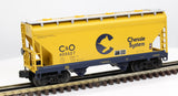 Lionel 6-17017 Chessie System ACF 2-Bay Hopper 605527 O SCALE Like New