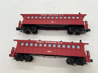 Lionel 6-35185 GREAT WESTERN PASSENGER CAR 2-PACK O SCALE Like New