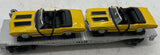 MTH Railking 30-7693 Auto Transportation Flat Car w/ 2 Ertl Cutless Olds 1970s  O SCALE Used Excellent