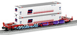 Lionel 2226572 Burlington Northern BN Husky Stack #63361 w/graffiti O SCALE NEW