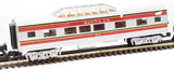 MTH RailKing 30-4142B Santa Fe Streamlined Vista Dome Car 510 O SCALE Used Damaged Box