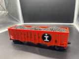 Lionel 6-17121 Illinois Central 3-bay hopper with coal O scale Used Excellent