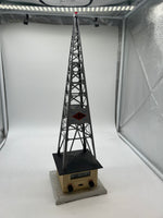 Lionel 6-32991 WLLC Radio-- AM/FM Radio Station Tower O SCALE Used Excellent