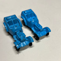 Tootsie Toys Blue Hotrod Set of 2 Metal Cars HO SCALE