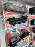 American Flyer Lionel New York Central NYC 4-8552 GP-9 Diesel Locomotive & 9 Freight Cars Set (4-9005, 4-9206 x2, 4-9106, 4-9706, 6-49001, 4-9404, 4-9209, 4-9713) S SCALE Like New