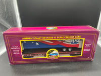 MTH Premier 20-95274 Norfolk Southern Flat Car w/ 40 Trailer - (PPG Trailer on Tuscan Flat Car - TCA 2017 Convention) O SCALE Used Excellent