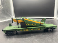 MTH Railking 30-76518 Reading Flat Car w/Airplane #9283. O SCALE Like New