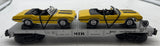MTH Railking 30-7693 Auto Transportation Flat Car w/ 2 Ertl Cutless Olds 1970s  O SCALE Used Excellent