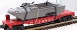 Lionel 6-16939 US Navy Flatcar with Boat O Scale Used